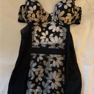 Black Flower Victoria Secret Lingerie 36C
